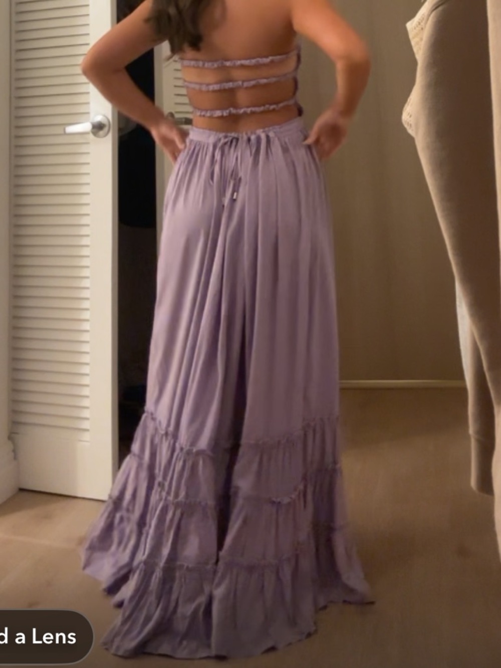 Purple Flowy Dress - Picture 2 of 8